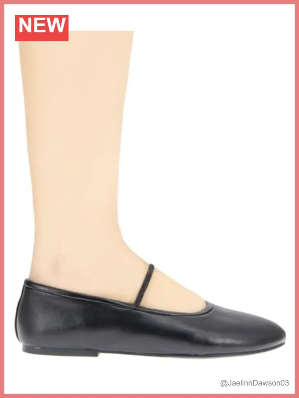 Faux Leather Ballet Flats with Memory Foam, Slip-On